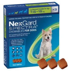 قرص جویدنی NexGard Spectra با طعم گوشت برای سگ‌ها
