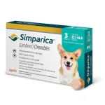 قرص Simparica 40mg ضد کک و کنه با ماده موثره سارولانر- (Sarolaner)