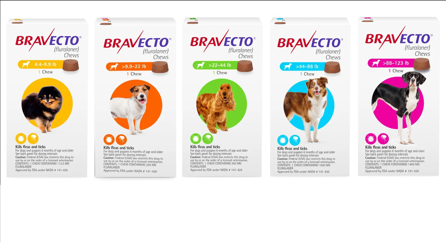  قرص جویدنی Bravecto برای سگ‌ها