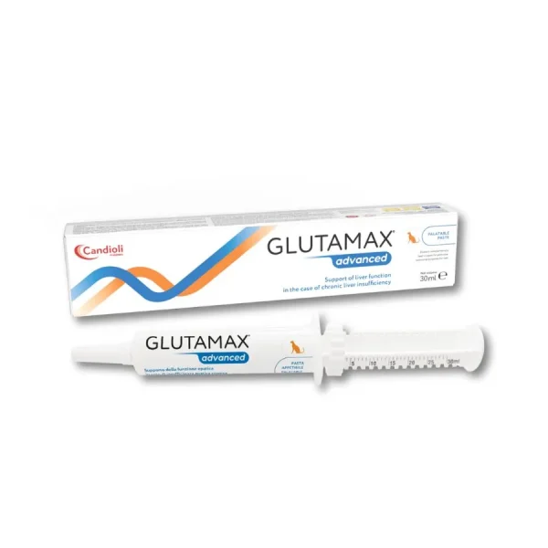 بسته‌بندی مکمل کبدی سگ و گربه Candioli Glutamax Advanced" />