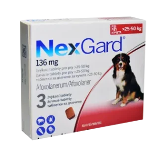 قرص نکسگارد (NEXGARD (XL برای سگ های 25 تا 50 کیلوگرم