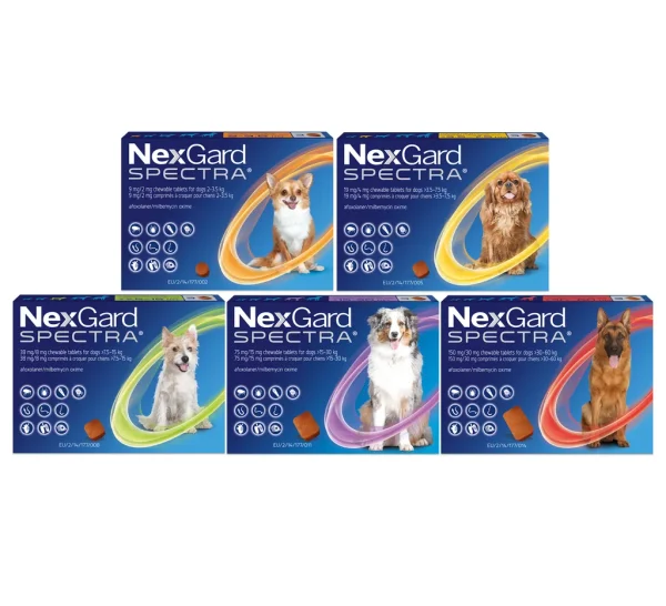 NexGard Spectra برای سگ‌ ها قرص ضدانگل کامل