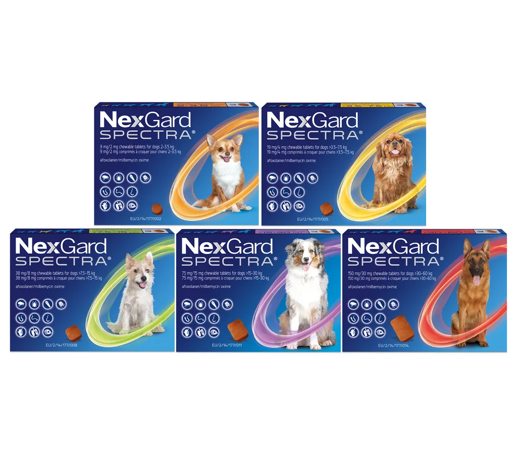 NexGard Spectra برای سگ‌ ها قرص ضدانگل کامل