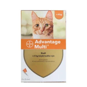 Advantage Multi cat 0.4ml قطره ضد کک و شپش برای گربه های تا 4 کیلوگرم