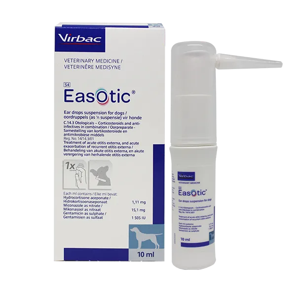 قطره گوش EasOtic®: درمان ۵ روزه اتیت سگ با دوز دقیق + بطری ضد آلودگی