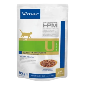 Virbac Urology غذای تر درمانی گربه Urology (Virbac) : انحلال و پیشگیری سنگ ادراری + رطوبت‌رسانی ۹۰٪